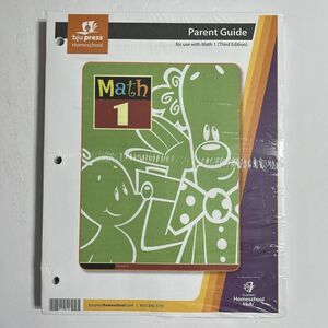 BJU Press Bob Jones Homeschool Curriculum Math 1 Parent Guide Third Edition
